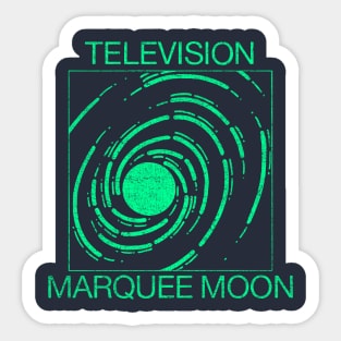 Marquee Moon (green) - distressed Sticker